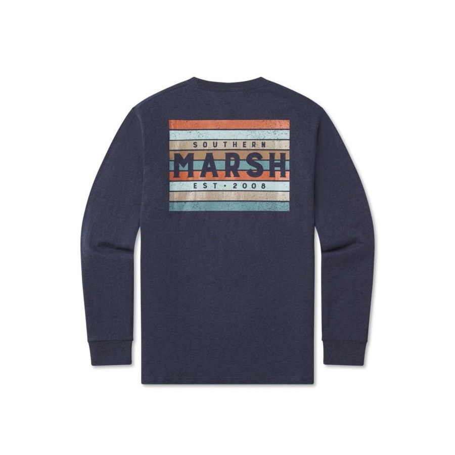 Women'S Southern Marsh Original Long Sleeve Tees | Branding Tee - Color Bars - Long Sleeve