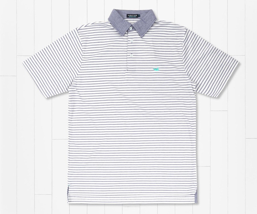 Men'S Southern Marsh Polos | Albany Flats Stripe Polo