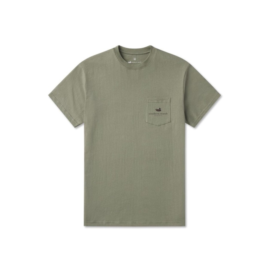 Women'S Southern Marsh Original Tees | Birdshot Tee Bay Green