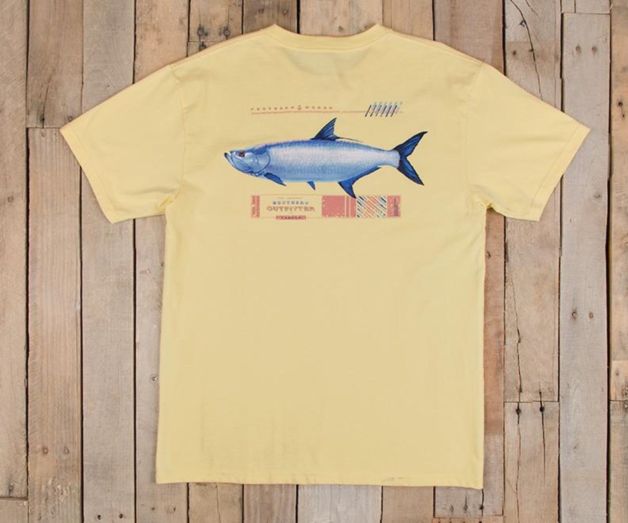 Men'S Southern Marsh Original Ss Tees | Outfitter Collection Tee - Tarpon Light Yellow