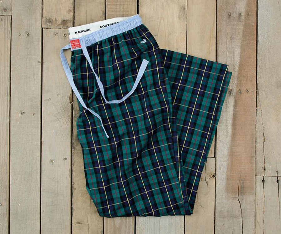 Men'S Southern Marsh Sleepwear | Savannah Tartan Lounge Pant