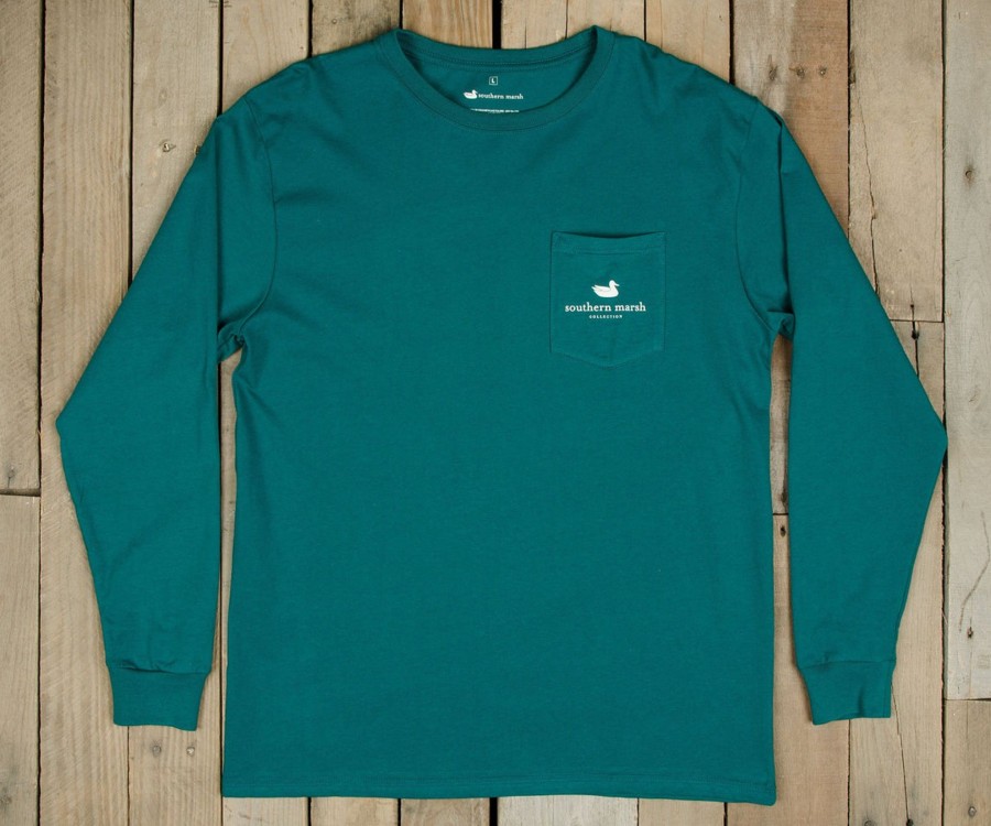 Men'S Southern Marsh Original Ls Tees | Chocolate Lab Tee - Long Sleeve