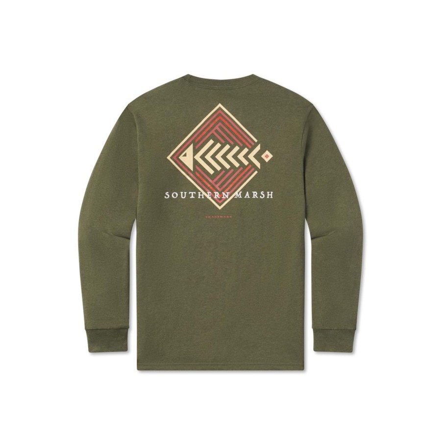 Women'S Southern Marsh Original Long Sleeve Tees | Aztec Catch Tee | Long Sleeve