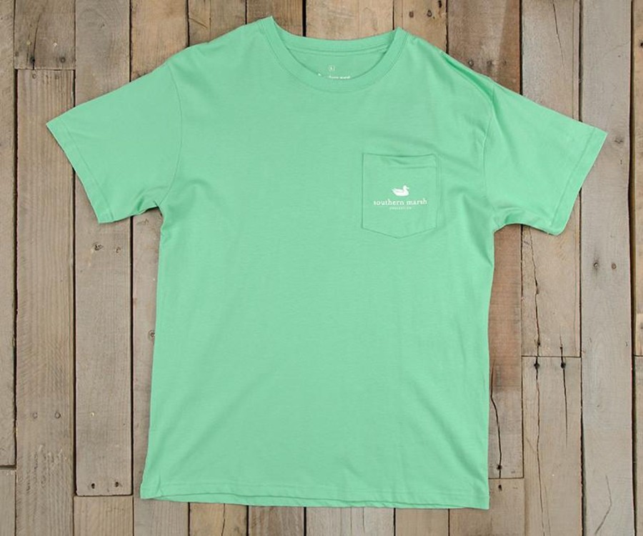 Men'S Southern Marsh Original Ss Tees | Outfitter Collection Tee - Pompano Bimini Green