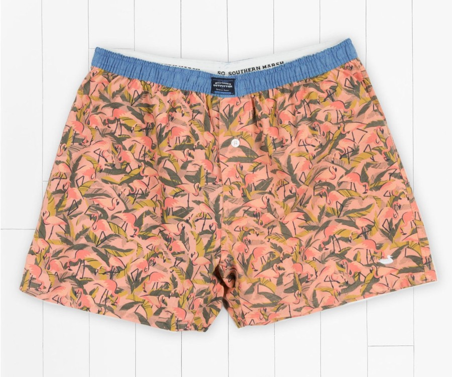 Men'S Southern Marsh Sleepwear | Men'S Boxers | Hanover Flamingo