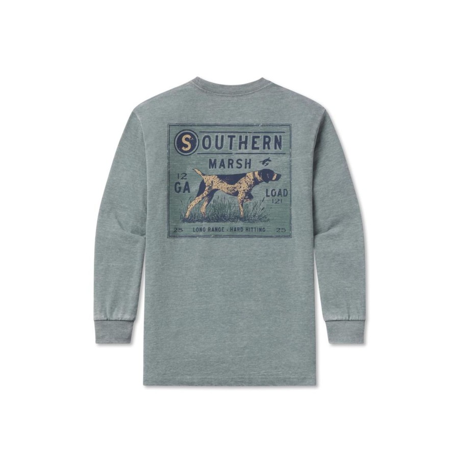 Youth Southern Marsh Seawash Long Sleeve Tees | Youth Seawash Tee - Pointer Pack - Long Sleeve Burnt Sage