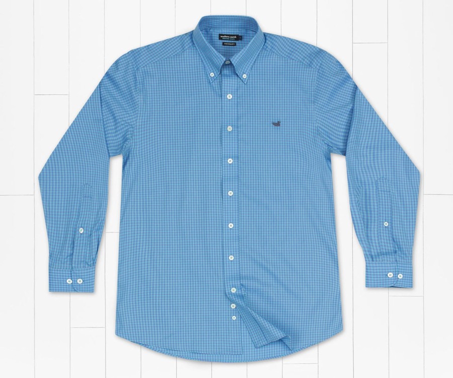 Men'S Southern Marsh Performance | Greene Performance Check Dress Shirt