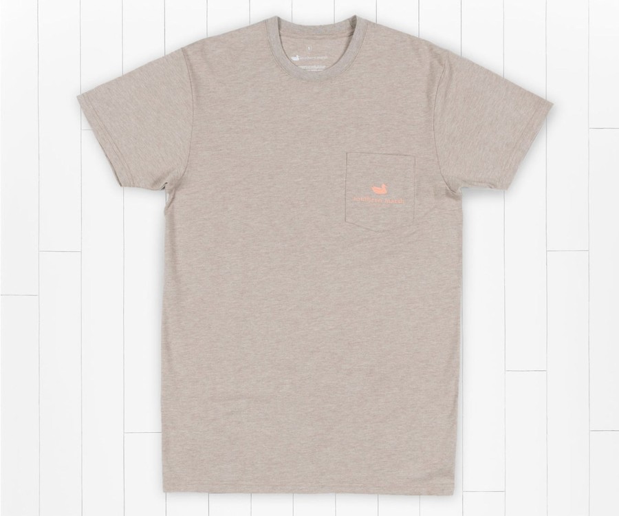 Men'S Southern Marsh Original Ss Tees | Origins Crosscut Tee Washed Burnt Taupe