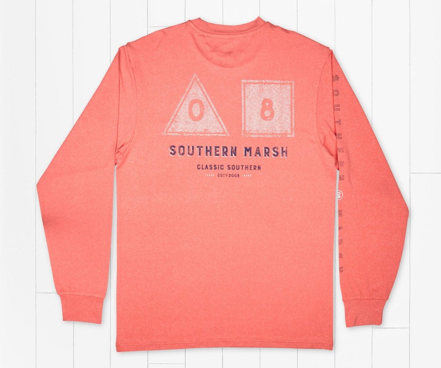 Men'S Southern Marsh Fishing Shirts | Fieldtec Featherlight Tee | Navigation | Long Sleeve