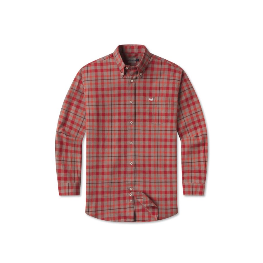 Men'S Southern Marsh Relaxed | Boundary Washed Plaid Dress Shirt