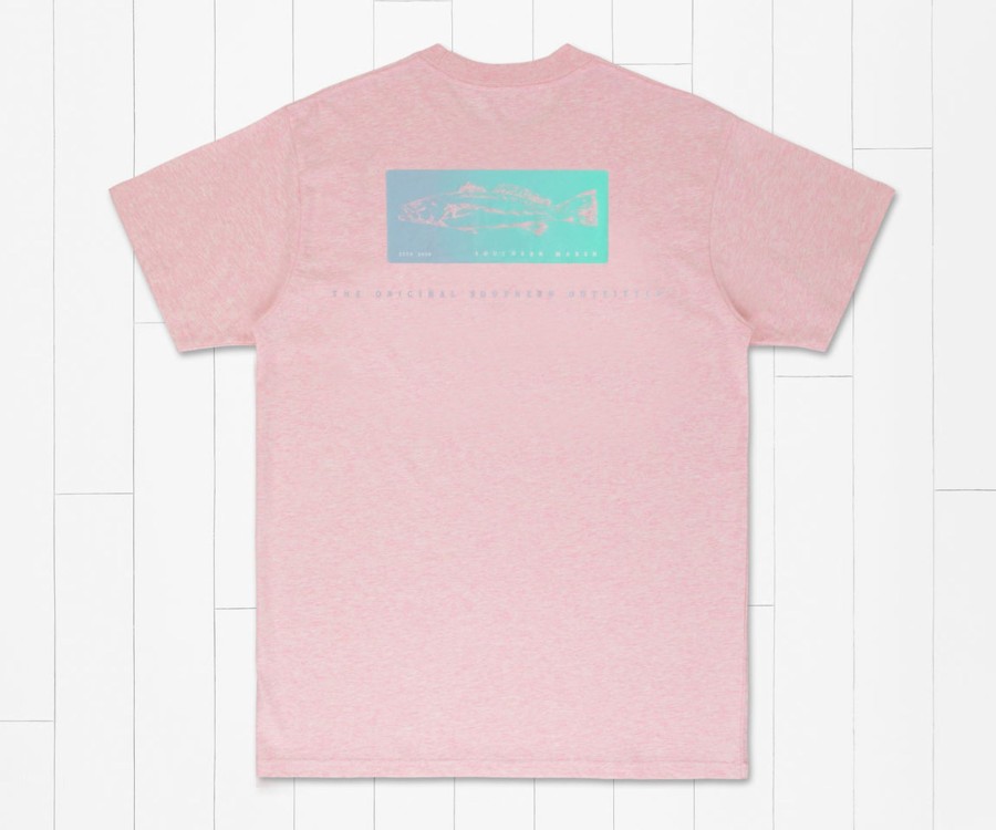 Women'S Southern Marsh Original Tees | Trout Fade Tee Washed Camellia