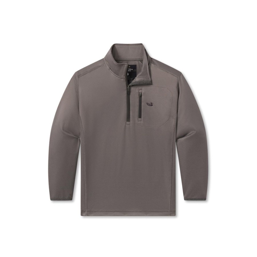 Youth Southern Marsh Pullovers And Sweaters | Youth Cedar Creek Performance Pullover Midnight Gray