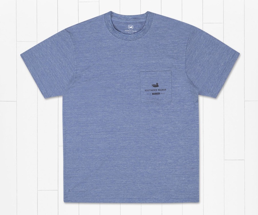 Men'S Southern Marsh Performance Tees | Fieldtec Heathered Performance Tee | Gradient Scales