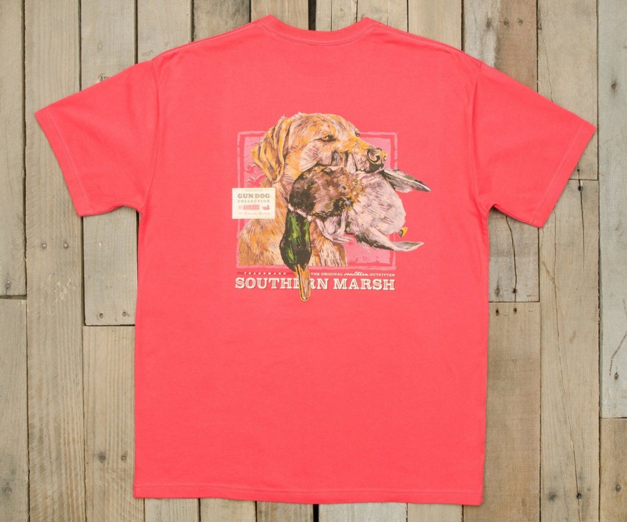 Men'S Southern Marsh Original Ss Tees | Gun Dog Collection Tee | Three Strawberry Fizz