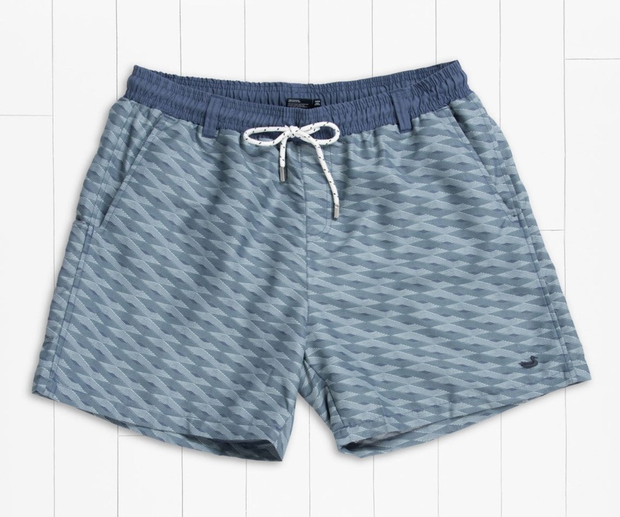 Men'S Southern Marsh Swim Trunks | Dockside Swim Trunk | Lattice