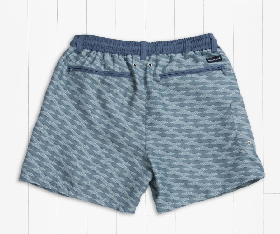 Men'S Southern Marsh Swim Trunks | Dockside Swim Trunk | Lattice