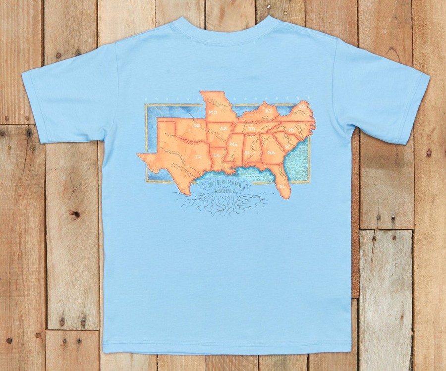 Youth Southern Marsh Original Tees | Youth River Route Collection Tee - The South