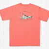 Men'S Southern Marsh Performance Tees | Fieldtec Heathered Tee - Deepsea