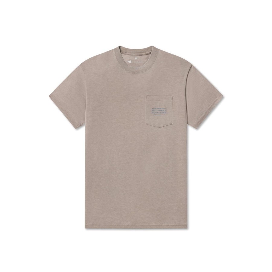 Men'S Southern Marsh Seawash Tees | Seawash Tee | Campfire Washed Burnt Taupe