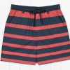 Youth Southern Marsh Swim Trunks | Youth Harbor Swim Trunk - Stripe Fade Navy And Red