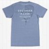 Women'S Southern Marsh Seawash Tees | Seawash Branding Tee | Sailfish Washed Blue