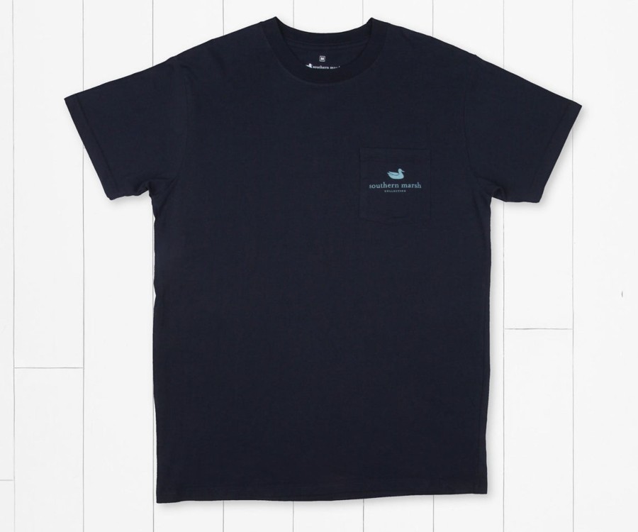 Women'S Southern Marsh Original Tees | Branding Collection Tee | Summit Poster Navy