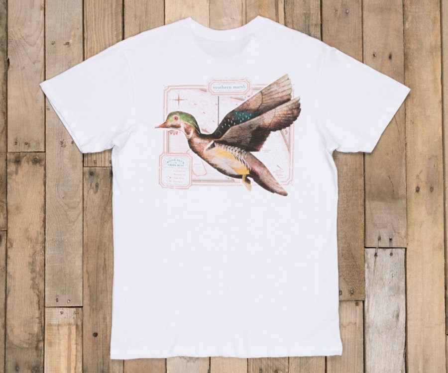 Men'S Southern Marsh Original Ss Tees | Vintage Decoy Wood Duck Tee