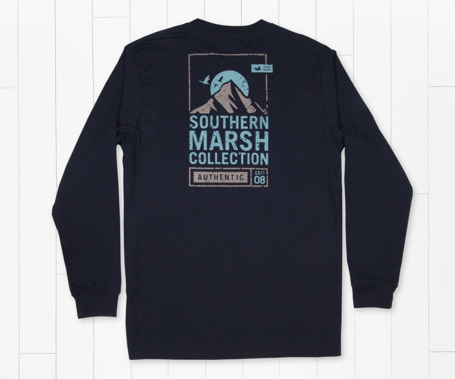 Men'S Southern Marsh Original Ls Tees | Branding Collection Tee | Summit Poster | Long Sleeve