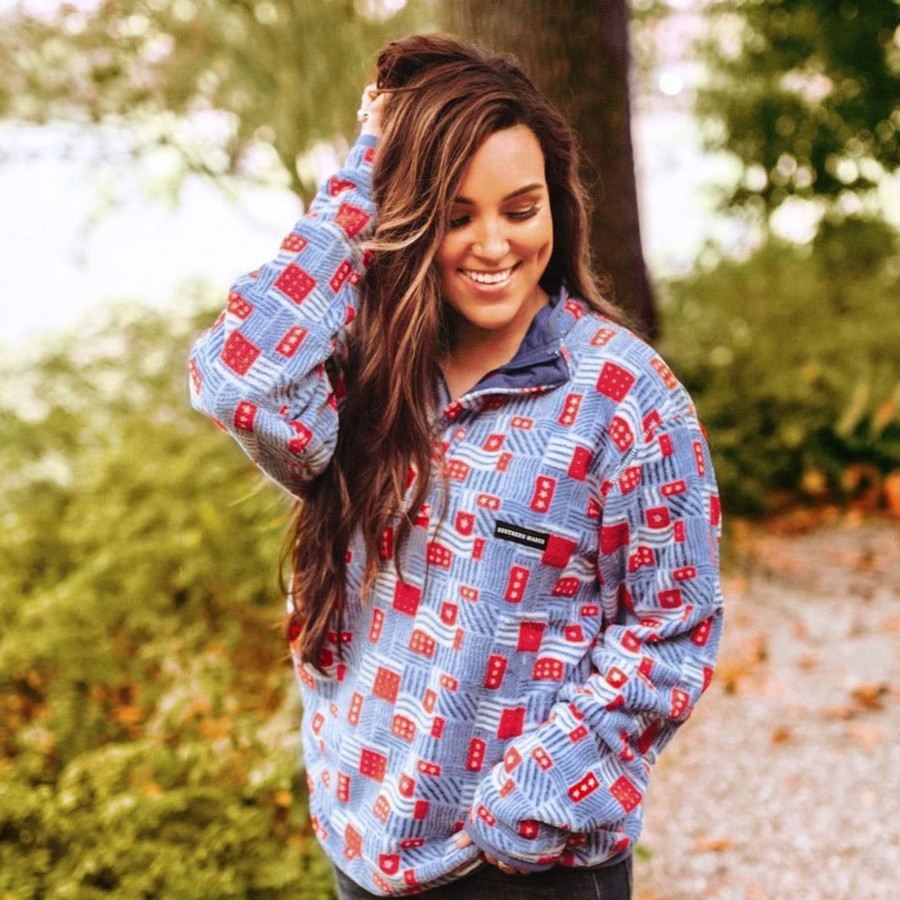 Women'S Southern Marsh Pullovers And Sweaters | Star-Spangled Fleece Pullover