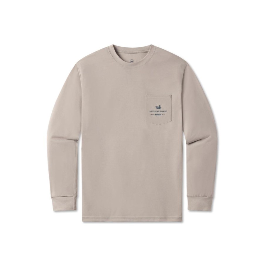 Men'S Southern Marsh Performance Long Sleeve Tees | Fieldtec Comfort Tee | Morning Flyover