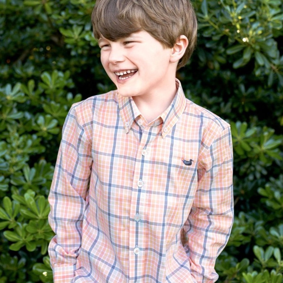 Youth Southern Marsh Dress Shirts | Youth Mansur Windowpane