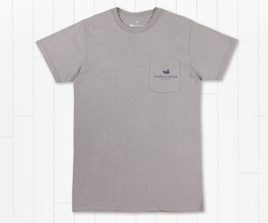 Women'S Southern Marsh Original Tees | Vintage Tag Tee | Anchor Dark Gray