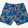 Men'S Southern Marsh Swim Trunks | Harbor Lined Trunk - Tropical Royal Blue