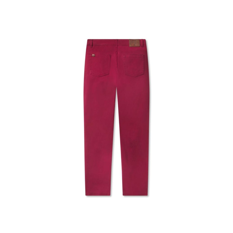 Men'S Southern Marsh Pants | Brazos Stretch Twill Pant | Maroon Maroon Brazos