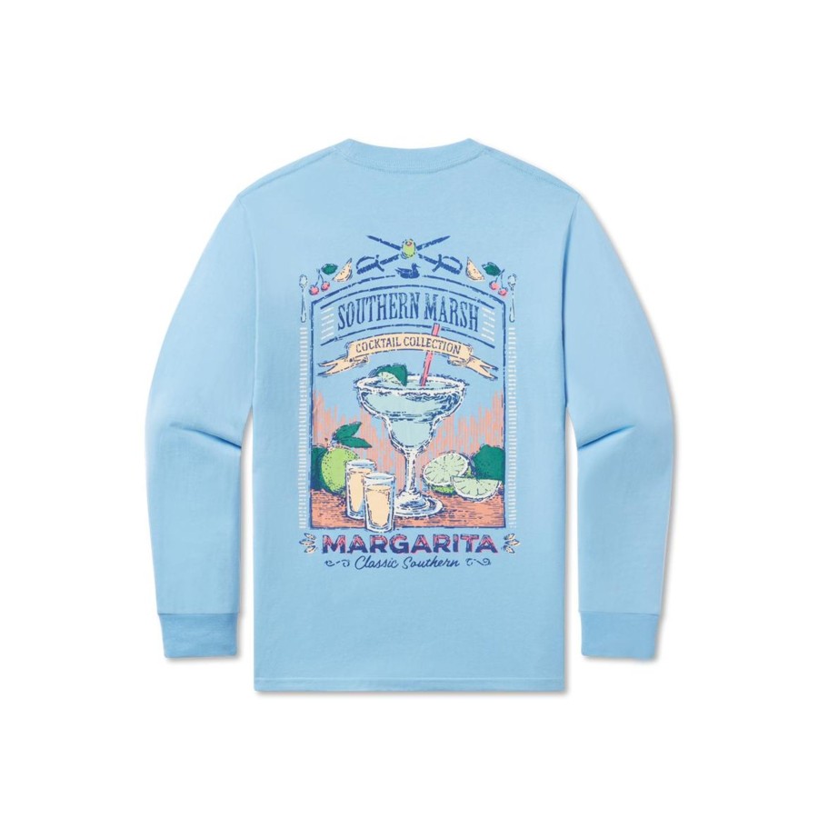 Men'S Southern Marsh Original Ls Tees | Cocktail Tee | Margarita | Long Sleeve