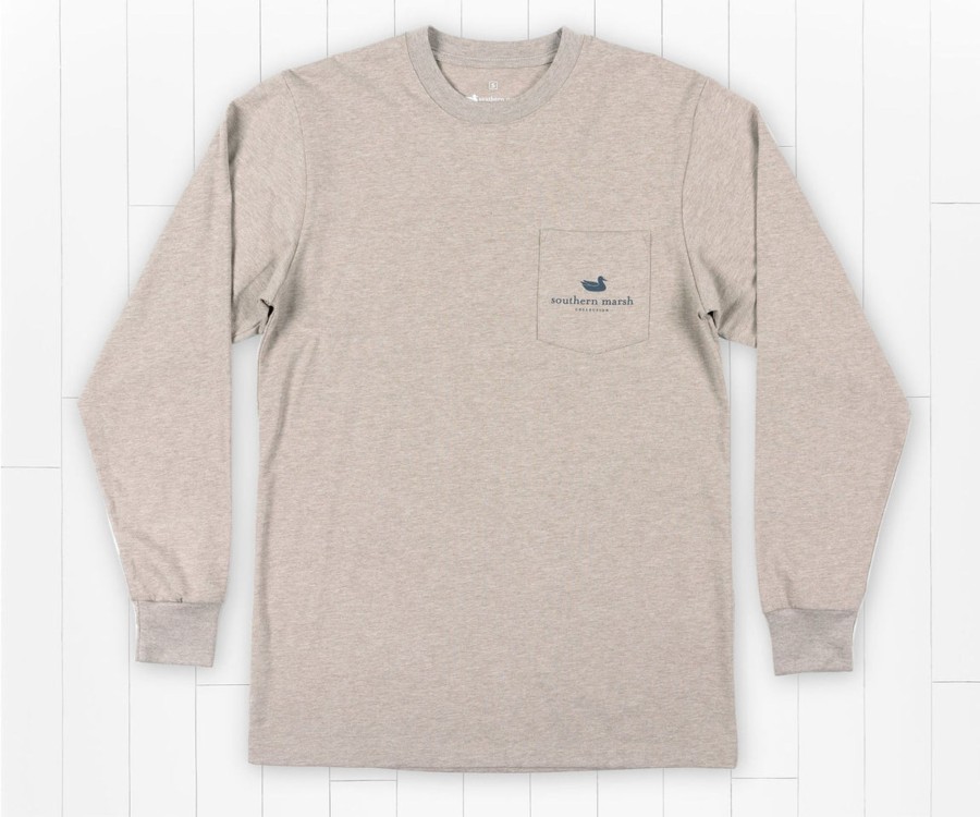 Women'S Southern Marsh Original Long Sleeve Tees | Vistas Egret Tee | Long Sleeve