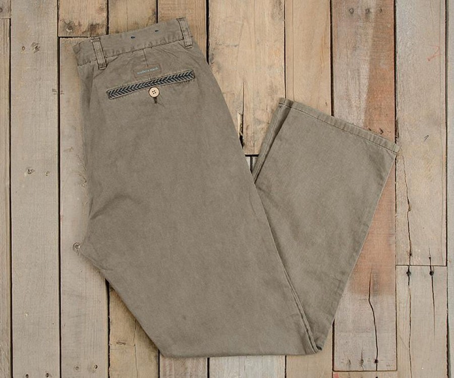 Men'S Southern Marsh Pants | Seawash Grayton Twill Pant Burnt Taupe