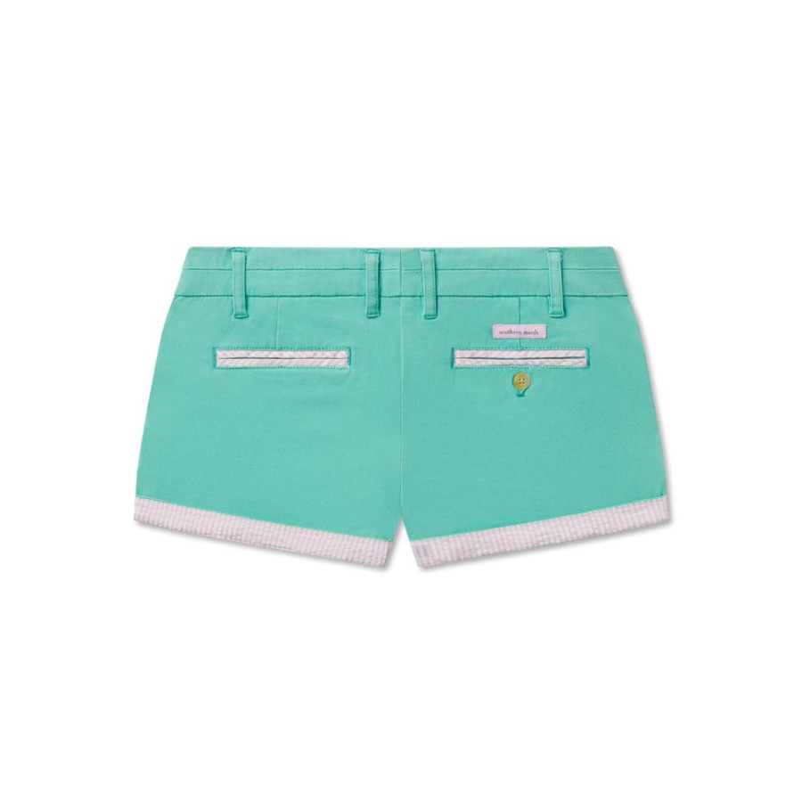 Women'S Southern Marsh Shorts | Brighton Short | Chino Bimini Green