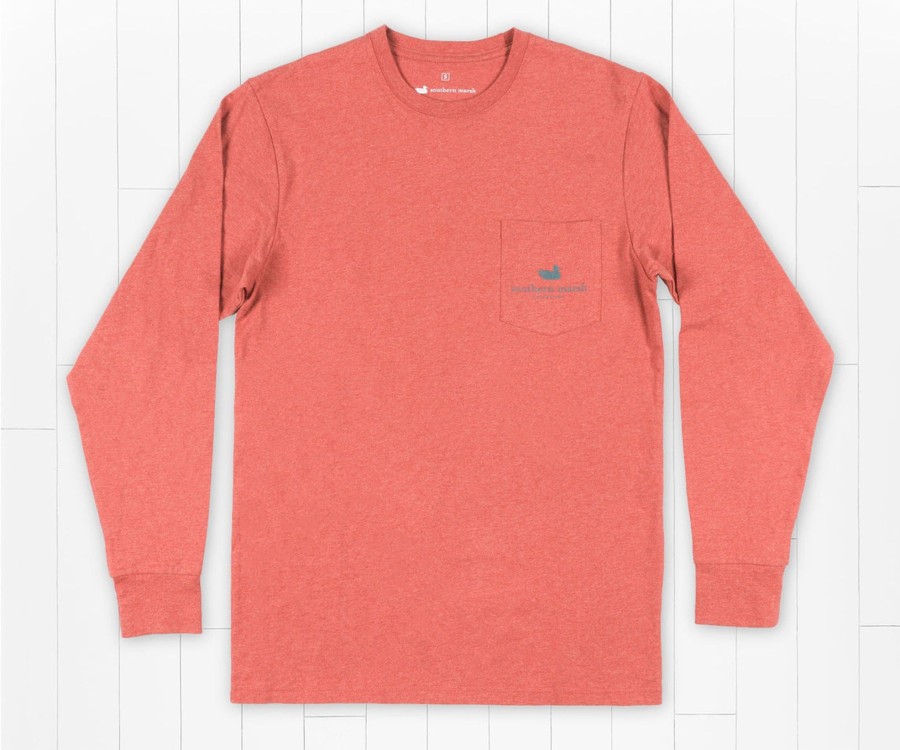 Men'S Southern Marsh Original Ls Tees | Conifer Christmas Tee | Long Sleeve