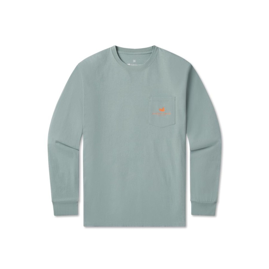 Men'S Southern Marsh Original Ls Tees | Warning Duck Tee | Long Sleeve