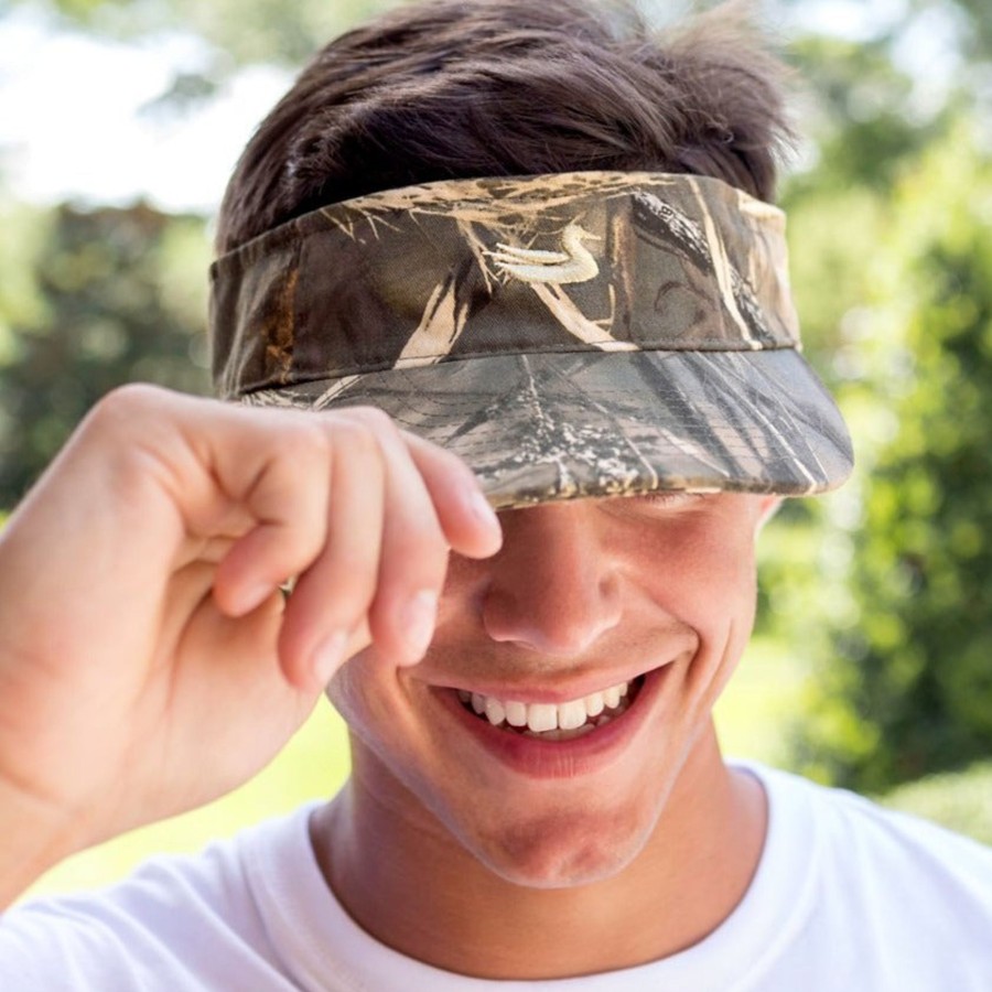 Women'S Southern Marsh Hats & Visors | Realtree Max-4 Camouflage Visor Realtree Max4 Camouflage Tan