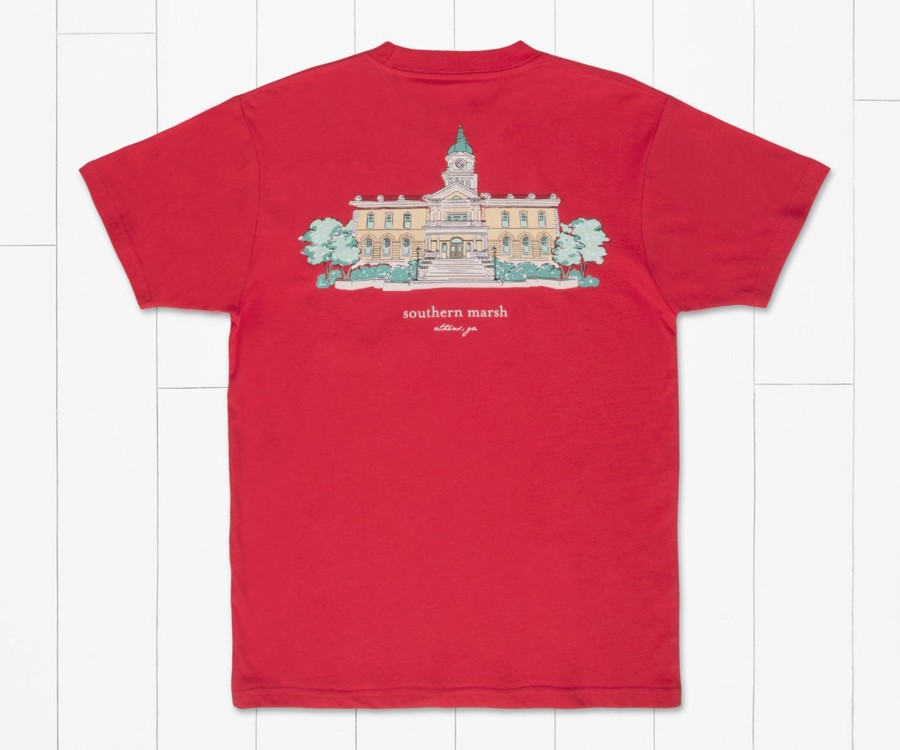 Youth Southern Marsh Original Tees | Youth Southern Cities - Athens Red