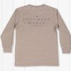 Youth Southern Marsh Seawash Long Sleeve Tees | Youth Seawash Tee | Classic Washed Burnt Taupe