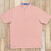 Men'S Southern Marsh Polos | Bermuda Performance Polo | Johnson Stripe Peach And Slate Stripe