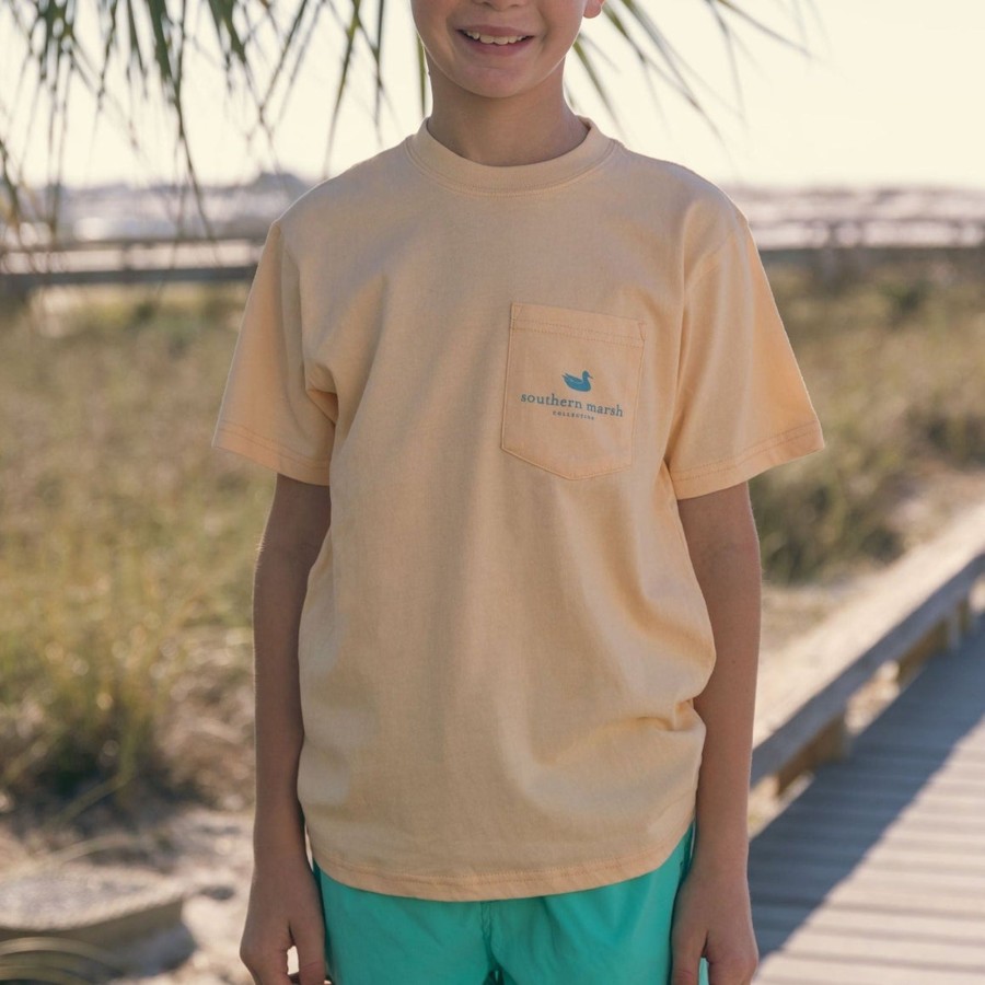 Youth Southern Marsh Original Tees | Youth Pura Vida Planet Tee Golden Sunflower