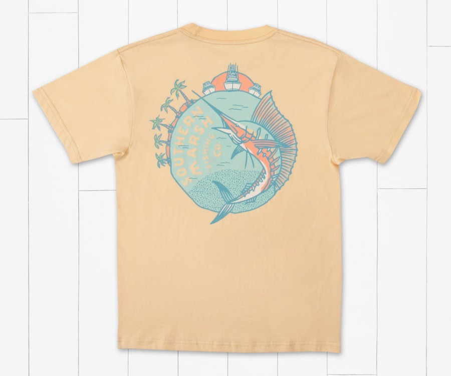 Youth Southern Marsh Original Tees | Youth Pura Vida Planet Tee Golden Sunflower