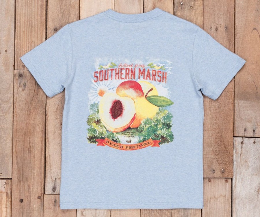 Youth Southern Marsh Original Tees | Youth Festival Series Tee | Peach