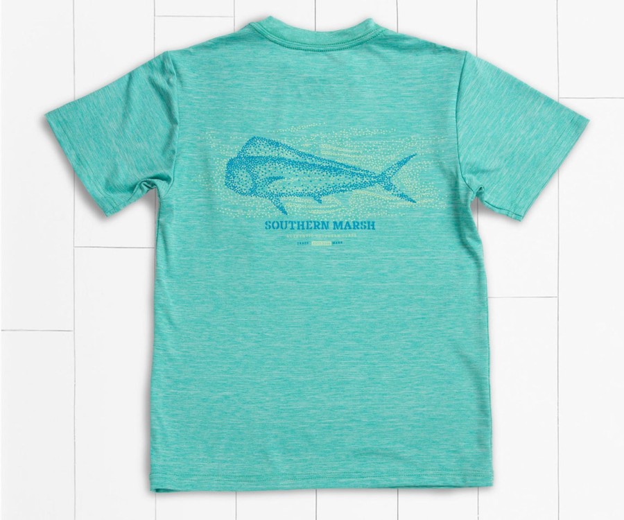 Youth Southern Marsh Performance Tees | Youth Fieldtec Performance Tee | Mahi Mint