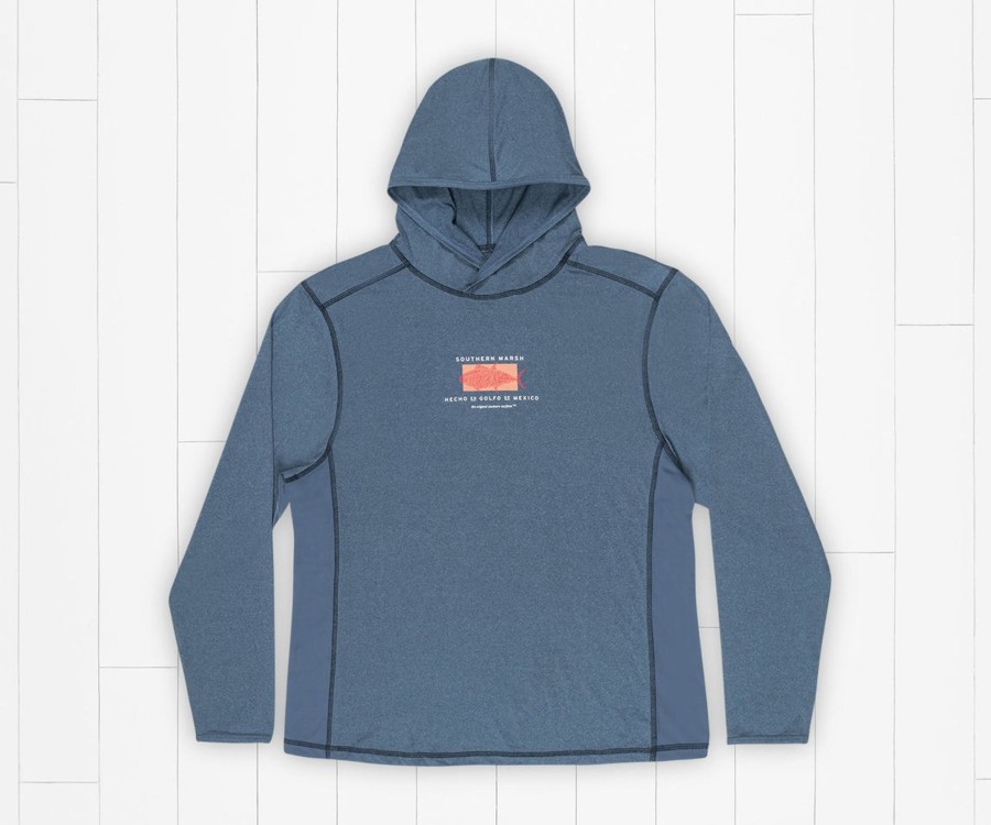 Men'S Southern Marsh Pullovers And Sweaters | Fieldtec Featherlight Performance Hoodie | Made In The Gulf