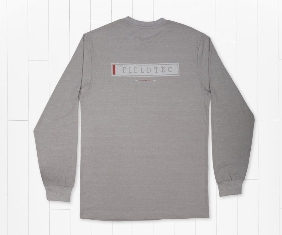 Women'S Southern Marsh Performance Long Sleeve Tees | Fieldtec Heathered Performance Tee | Lines | Long Sleeve